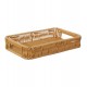 Bandeja 25x15cm Retangular Autumn em Rattan com Alça
